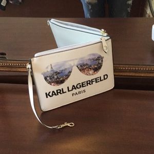 Karl Lagerfeld Clutch Pouch Wristlet